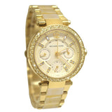 Michael Kors Parker Gold DIal Gold Steel Strap Watch for Women - MK5842 Authentic Buy Shop Now