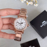 Coach Madison White Dial Rose Gold Steel Strap Watch for Women - 14502398 Authentic Buy Shop Now