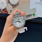 Coach Madison White Dial Silver Mesh Bracelet Watch for Women - 14502651 Authentic Buy Shop Now
