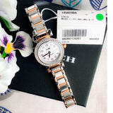 Coach Madison Crystals Silver Dial Two Tone Steel Strap Watch for Women - 14502404 Authentic Buy Shop Now
