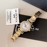 Coach Madison White Dial Gold Steel Strap Watch for Women - 14502403 Authentic Buy Shop Now