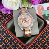 Fossil Riley Multifunction Rose Gold Dial Two Tone Steel Strap Watch for Women - ES4145 Authentic Buy Shop Now