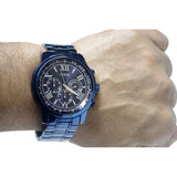 Guess Horizon Chronograph Black Dial Black Steel Strap Watch For Men - W0379G2 Authentic Buy Shop Now