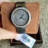 Michael Kors Kerry Gunmetal Dial Steel Strap Watch for Women - MK3410 Authentic Buy Shop Now