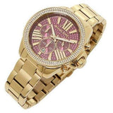 Michael Kors Wren Purple Dial Gold Steel Strap Watch for Women - MK6290 Authentic Buy Shop Now