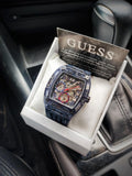 Guess Phoenix Chronograph Black Dial Black Rubber Strap Watch for Men - GW0499G1 Authentic Buy Shop Now