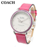 Coach Delancey White Dial Red Leather Strap Watch for Women - 14502879 Authentic Buy Shop Now