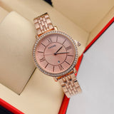 Fossil Jacqueline Rose Gold Dial Rose Gold Steel Strap Watch for Women - ES3546 Authentic Buy Shop Now