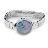 Tissot T Lady Flamingo Mother of Pearl Blue Dial Silver Steel Strap Watch For Women - T094.210.11.121.00 Authentic Buy Shop Now