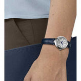 Tissot Bellissima Automatic Silver Dial Blue Leather Strap Watch For Women - T126.207.16.013.00 Authentic Buy Shop Now