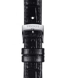 Tissot Carson Premium Automatic Lady Silver Dial Black Leather Strap Watch for Women - T122.207.16.033.00 Authentic Buy Shop Now