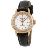 Tissot Carson Automatic White Dial Brown Leather Strap Watch For Women - T085.207.36.011.00 Authentic Buy Shop Now