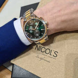 Tissot T Sport Chrono XL Classic Green Dial Two Tone Steel Strap Watch for Men - T116.617.22.091.00 Authentic Buy Shop Now