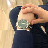Tissot Chrono XL Classic Green Dial Silver Steel Strap Watch for Men - T116.617.11.092.00 Authentic Buy Shop Now