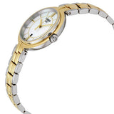 Tissot Flamingo Mother of Pearl White Dial Two Tone Steel Strap Watch For Women - T094.210.22.111.01 Authentic Buy Shop Now