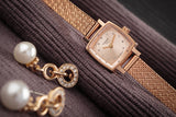 Tissot Lovely Square Lady Quartz Rose Gold Dial Rose Gold Mesh Bracelet Watch For Women - T058.109.33.456.00 Authentic Buy Shop Now