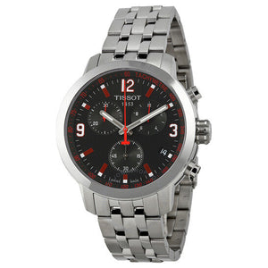 Tissot PRC 200 Asian Games Special Edition Black Dial Silver Steel Strap Watch For Men - T055.417.11.057.01 Authentic Buy Shop Now