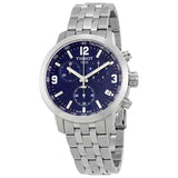 Tissot PRC 200 Chronograph Blue Dial Silver Steel Strap Watch For Men - T055.417.11.047.00 Authentic Buy Shop Now