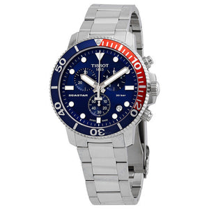 Tissot Seastar 1000 Chronograph Blue Dial Silver Steel Strap Watch For Men - T120.417.11.041.03 Authentic Buy Shop Now