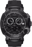 Tissot T Race Chronograph Black Dial Black Rubber Strap Watch for Men - T048.417.37.057.00 Authentic Buy Shop Now