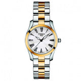 Tissot T Wave Quartz Mother of Pearl Dial Two Tone Steel Strap Watch for Women - T112.210.22.113.00 Authentic Buy Shop Now