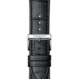 Tissot Carson Premium Automatic Lady Silver Dial Black Leather Strap Watch for Women - T122.207.16.033.00 Authentic Buy Shop Now