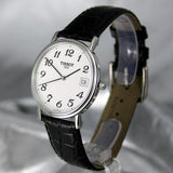 Tissot T Classic Desire White Dial Black Leather Strap Watch For Men - T52.1.421.12 Authentic Buy Shop Now