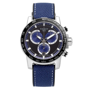 Tissot Supersport Chrono Black Dial Blue Nylon Strap Watch for Men - T125.617.17.051.03 Authentic Buy Shop Now