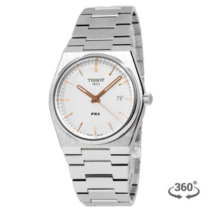 Tissot PRX Quartz Silver Dial Silver Steel Strap Watch for Men - T137.410.11.031.00 Authentic Buy Shop Now