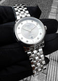 Tissot Carson Premium Automatic Lady Diamonds Silver Dial Silver Steel Strap Watch for Women - T122.207.11.036.00 Authentic Buy Shop Now