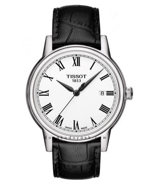 Tissot T Classic Carson White Dial Black Leather Strap Watch for Men - T085.410.16.013.00 Authentic Buy Shop Now