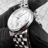 Tissot Carson Premium Automatic Lady Diamonds Silver Dial Silver Steel Strap Watch for Women - T122.207.11.036.00 Authentic Buy Shop Now
