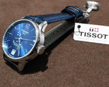 Tissot Chemin Des Tourelles Powermatic 80 Lady Blue Dial Blue Leather Strap Watch For Women - T099.207.16.047.00 Authentic Buy Shop Now