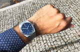 Tissot T Classic PRX Blue Dial Silver Steel Strap Watch For Men - T137.410.11.041.00 Authentic Buy Shop Now