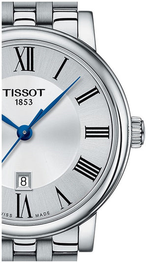 Tissot Carson Premium Lady Silver Dial Silver Steel Strap Watch For Women - T122.210.11.033.00 Authentic Buy Shop Now