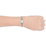 Emporio Armani Gianni T Bar Quartz Silver Dial Silver Steel Strap Watch For Women - AR1935 Authentic Buy Shop Now