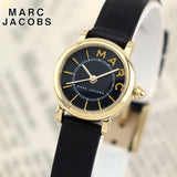 Marc Jacobs Roxy Black Dial Black Leather Strap Watch for Women - MJ1585 Authentic Buy Shop Now