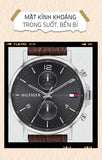 Tommy Hilfiger Daniel Grey Dial Brown Leather Strap Watch for Men - 1710416 Authentic Buy Shop Now
