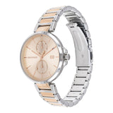 Tommy Hilfiger Angela Chronograph Pink Dial Two Tone Steel Strap Watch for Women - 1782127 Authentic Buy Shop Now