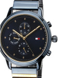 Tommy Hilfiger Blake Blue Dial Blue Steel Strap Watch for Women - 1781893 Authentic Buy Shop Now