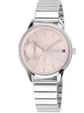 Tommy Hilfiger Brooke Pink Dial Silver Steel Strap Watch for Women - 1782020 Authentic Buy Shop Now
