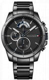 Tommy Hilfiger Decker Quartz Black Dial Black Steel Strap Watch for Men - 1791347 Authentic Buy Shop Now