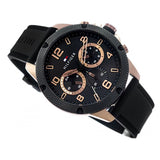Tommy Hilfiger Blaze Multifunction Black Dial Black Rubber Strap Watch For Men - 1792028 Authentic Buy Shop Now