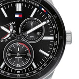 Tommy Hilfiger Austin Black Dial Silver Steel Strap Watch for Men - 1791639 Authentic Buy Shop Now