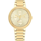 Tommy Hilfiger Joy Analog Gold Dial Gold Steel Strap Watch For Women - 1782536 Authentic Buy Shop Now