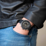 Tommy Hilfiger Clark Chronograph Black Dial Black Rubber Strap Watch For Men - 1792082 Authentic Buy Shop Now