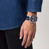 Tommy Hilfiger Decker Blue Dial Blue Rubber Strap Watch for Men - 1791476 Authentic Buy Shop Now