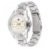 Tommy Hilfiger Haven Multifunction Chronograph White Dial Silver Steel Strap Watch For Women - 1782194 Authentic Buy Shop Now
