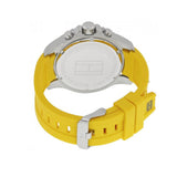 Tommy Hilfiger Sports Multifunction Black Dial Yellow Rubber Strap Watch for Men - 1791144 Authentic Buy Shop Now
