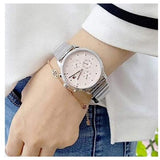 Tommy Hilfiger Blake Pink Dial Silver Steel Strap Watch for Women - 1781904 Authentic Buy Shop Now